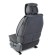 Frame caps for the front seats Car Performance, 2 pcs, Alcantara, Char