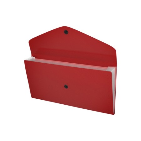 Folder folder, 260 x 132 mm (Travel), 4 departments, 400 μm, Erichkrause "Matt Classic", on the button, embossing "Sand", mix-2