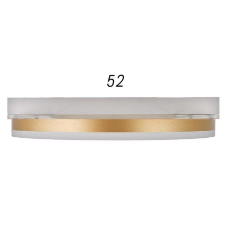 Luer with PDU 1343/2 LED 100W 3000-6000k gold 52x50x9 cm Bayerlux-9