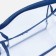 Lightning cosmetic bag, blue/transparent color