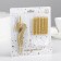 Set of candles number "7" + classic, gold, 10 cm