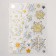 Plastic "Assorted Snowflakes" yellow-gray 24x33 cm