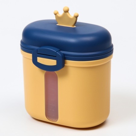 Container for storage of baby food "Crown", 360 gr., Yellow color-8