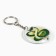 New Year's keychain with a flashlight for the keys "New Year: Snake" 5 x 10 cm
