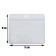 Horizontal bottle Calligrata 108 x 76 mm, (external size 95 x 115 mm) 350 μR, with a zip latch