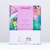 Gift package "love and beauty", green pink 26 x 32 x 12 cm