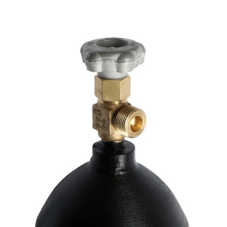 Carbon dioxide cylinder ZPG, 10 l, steel 45d, 150 kgf/cm2.14.7 MPa, GOST 949-73-2