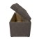 Puff with a lid and weighting, 800 × 400 × 420 mm, Dakota velor, NUT color