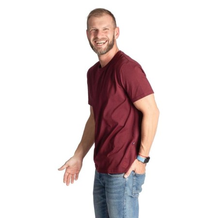 T -shirt SL BASIC, 48, burgundy