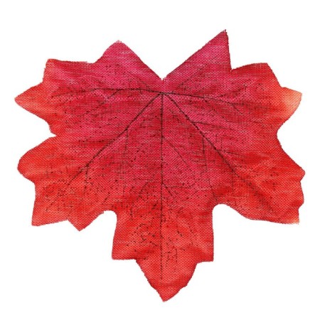 Decor "maple leaf", set 50 pcs, red color-2
