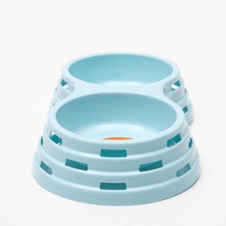 Board of plastic plastic double 2 x 160 ml, 25 x 14 x 5 cm, blue-4