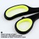 Chancellery scissors 21 cm, Prochi "Black Neon"