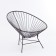 Armchair "Shell", 78 x 88 x 70 cm, brown