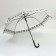 Umbrella - a semiautomatic “notes” cane, 8 spokes, r = 46 cm, mix drawing