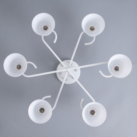 Lyberti chandelier 6x60W E27 white 64x64x27cm-3
