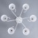 Lyberti chandelier 6x60W E27 white 64x64x27cm