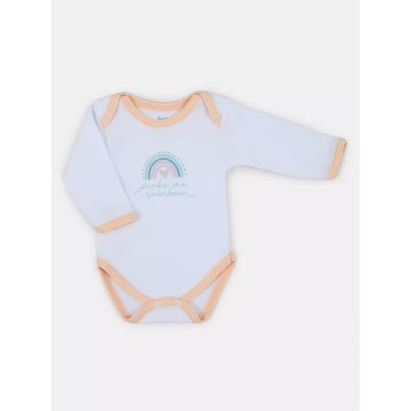 Body baby with a long sleeve Rant Rainbow, height 68 cm, peach color-2