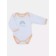 Body baby with a long sleeve Rant Rainbow, height 68 cm, peach color