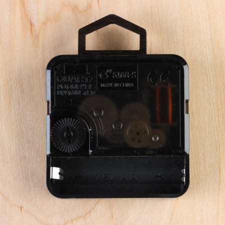 Watching clock, series: interior, "leaves", discrete move, d-23 cm-2