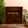 Barbali bottles stand 80x23x80 cm, Albezia tree, brown