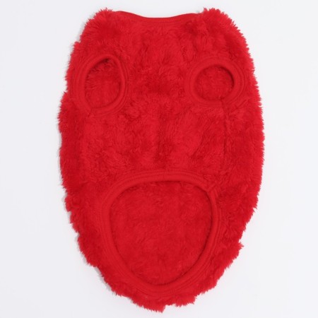 Knitted sweater, velor, size M (DS 30, Osh 27, OG 40 cm), red-6