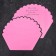 Flower film, curly, fuchsia, 55x30x45 cm