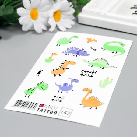 Tattoo on the body "dinosaurics" 10x15 cm-1