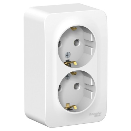 Double SE BLANCA, 16 A, 250 V, invoice, with salary, IP20, white, Blnra0102010201020