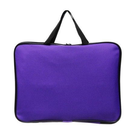 Folder with handles Textile A4, 360 x 270 x 20 mm, "Office" 1Sh421, inner pocket, purple-7