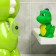 A set of bath toys "Mill. Dinosaurus ", on a suction cup