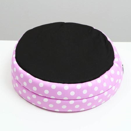 Round Lowcost STM-30, 40 x 40 x 12, Siren, lilac with white peas-4