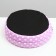 Round Lowcost STM-30, 40 x 40 x 12, Siren, lilac with white peas