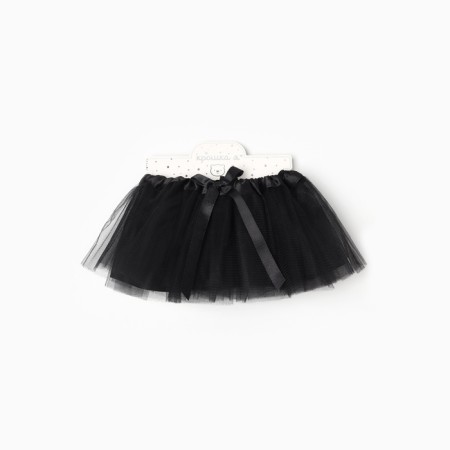 Skirt elegant for a girl crumb I, black, 17 cm-3