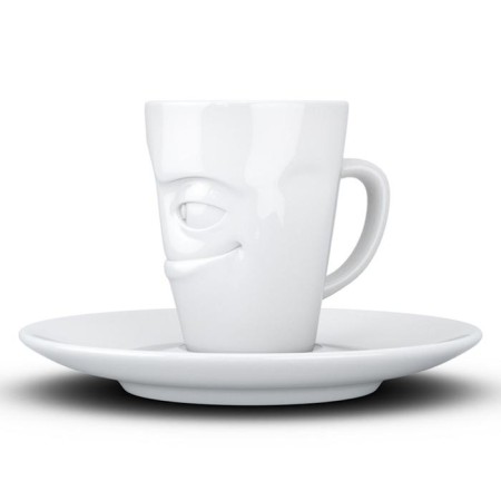 Coffee cup with a saucer TASSEN Impish, 80 ml, white color-8