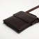Male bag on the Textura valve, outer pocket, brown color