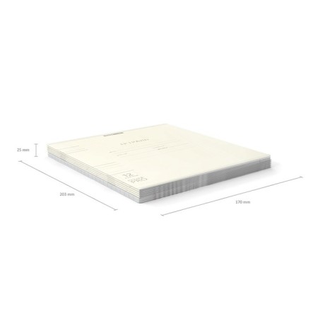 Notebook of 12 sheets in the Erichkrause line "Coverprio Pastel classic", plastic cover, offset block 100% whiteness, yellow-4