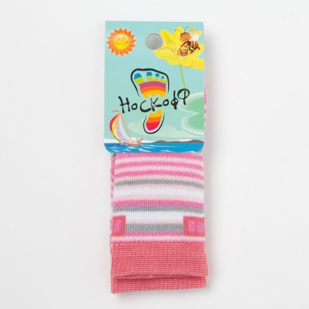 Noski children's terry, pink color, size 7-8-2