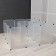 The aviary 24 sections are plastic, (link 50 x 70 cm), white