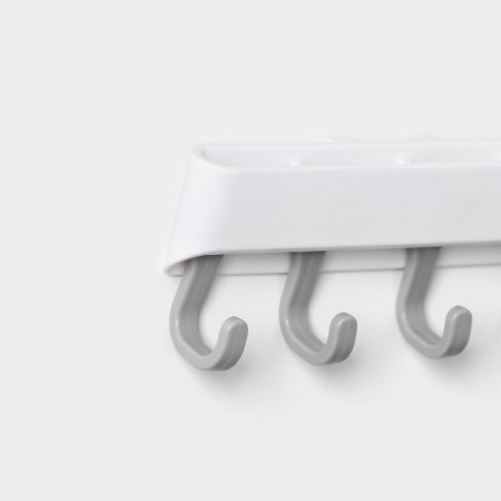 Holder for bathrooms and kitchen accessories, 29.5 × 3 × 5.5 cm, the color is gray-white-2