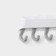 Holder for bathrooms and kitchen accessories, 29.5 × 3 × 5.5 cm, the color is gray-white
