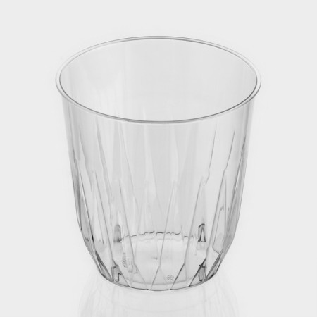 A glass of plastic disposable "Bakkara", 200 ml, transparent-5