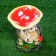 Garden Figure-Hedgehog "Gray Hedgehog under the Mushroom" good souvenirs from polystone, 23 cm, average