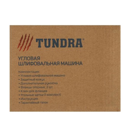 Ushm tundra, rubberized handle, 1000 watts, 11000 rpm, 125 mm-11