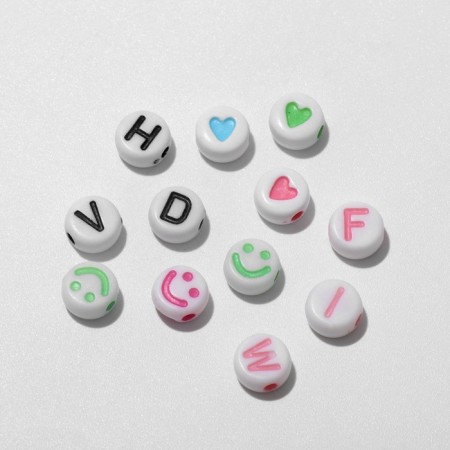 Set for creating decorations "Rainbow", 5 types of beads, scissors, 2 bobbins of fishing line 0.5 mm-8