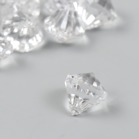 Beads for creativity plastic "Crystal Diamond" set of 20 g 1.8x1.8x1.9 cm-1