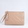 Lightning bag, strap on the wrist, beige color