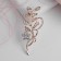 Book "Branch" with a flower, the color is white in pink gold
