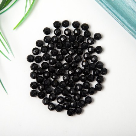 Acrylic beads "Round" 8 mm, 25 gr. black-1