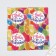 Napkin "Happy Birthday", balls, 25x25 cm, set 20 pcs.