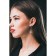 Earrings "Elegance of Pearls", echoing with oxidation, white color